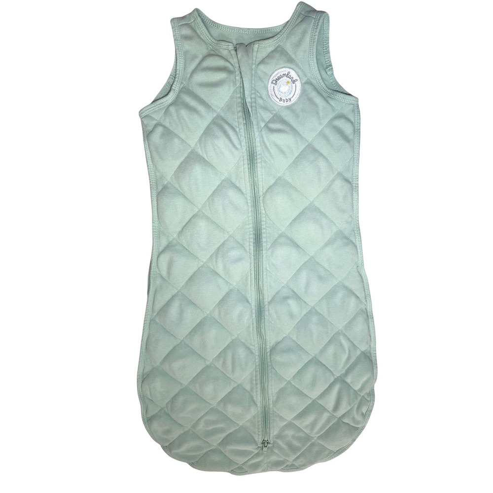 Dreamland Baby Sleeping Sack Sage Green Quilted Wearable Blanket 6-12M 29in